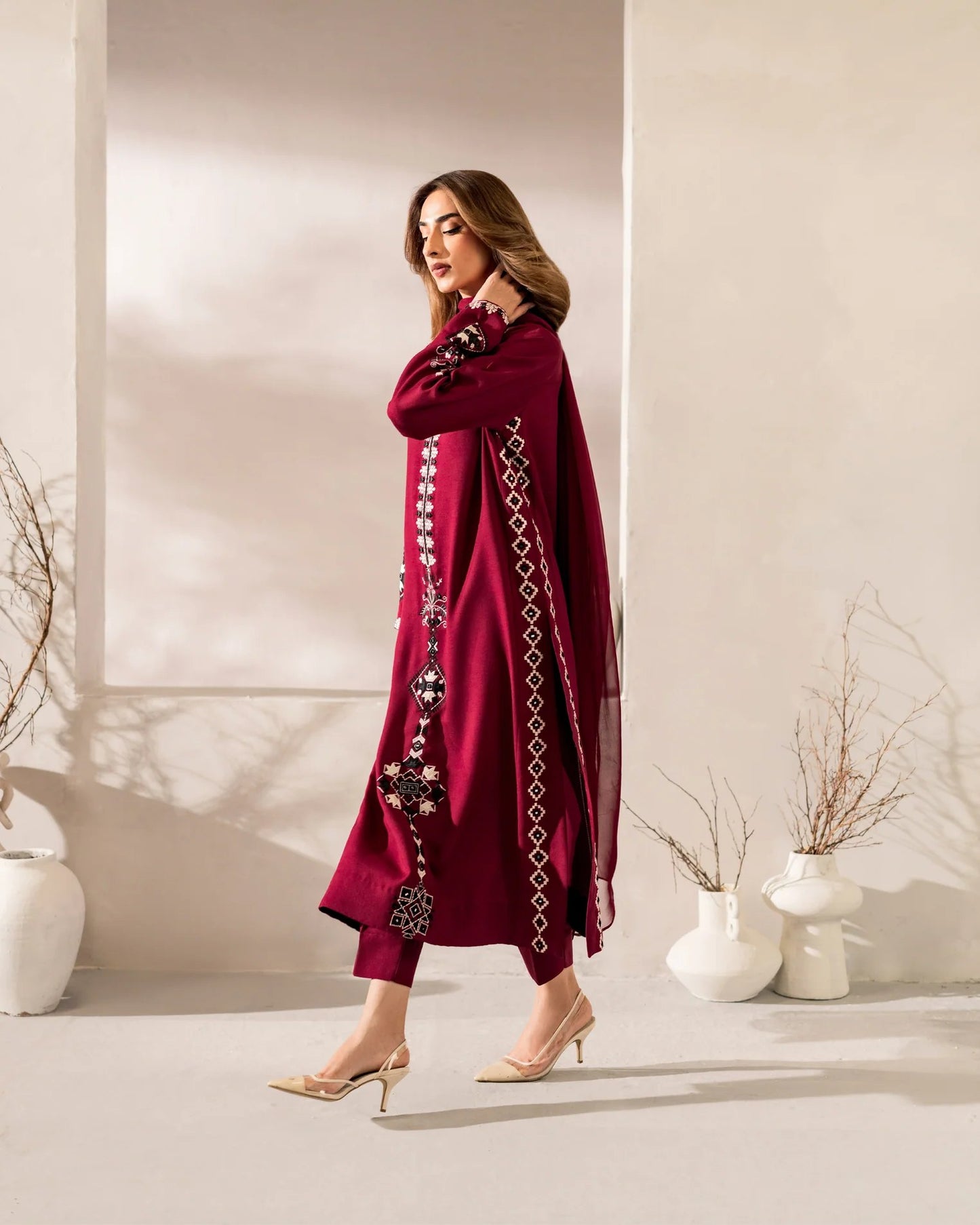 Maroon Muse Kurta Set