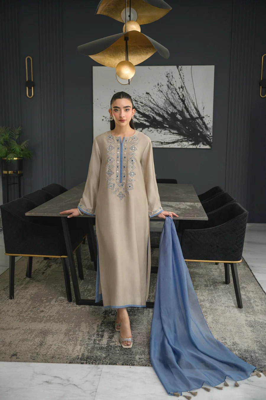 Serene Sky Suit Set