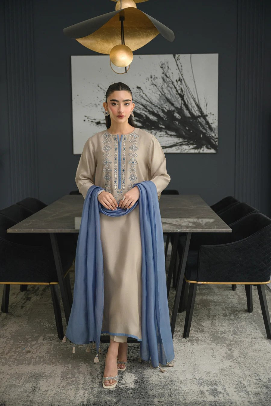 Serene Sky Suit Set