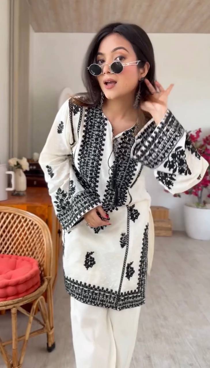 Ink & Ivory Kurta Set