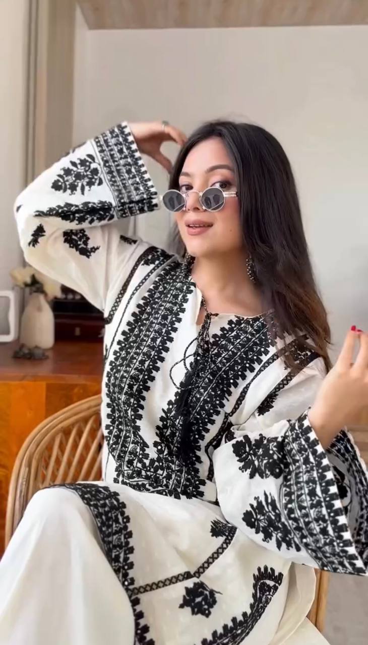 Ink & Ivory Kurta Set