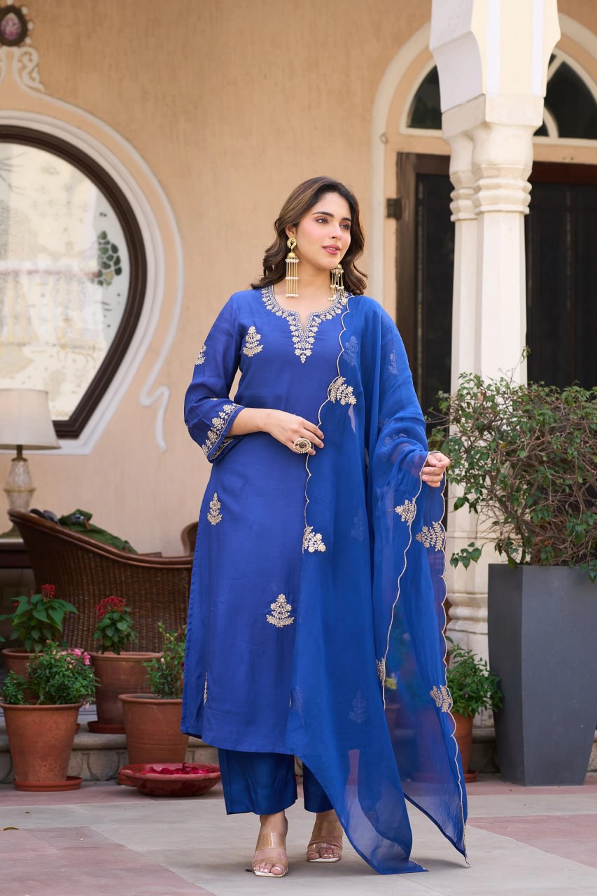 Royal Blue Azure Suit Set