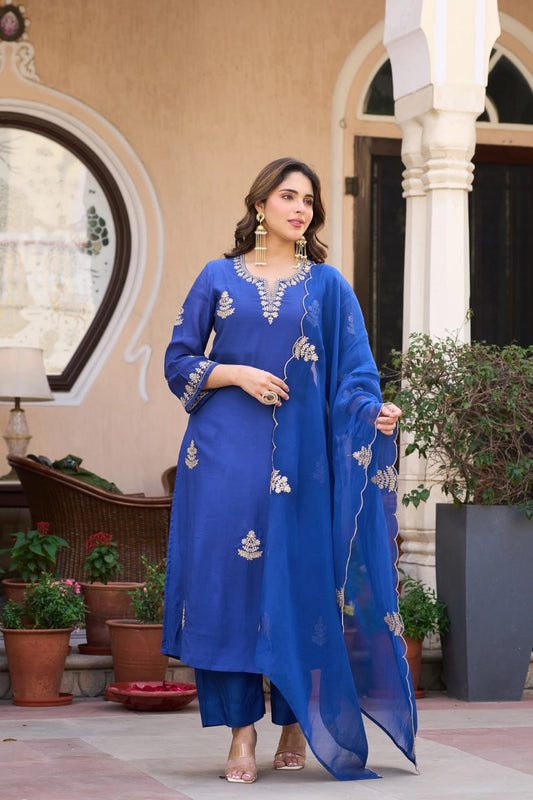Royal Blue Azure Suit Set