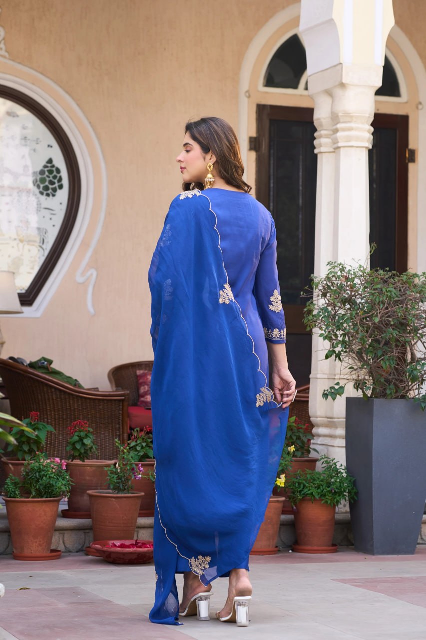 Royal Blue Azure Suit Set