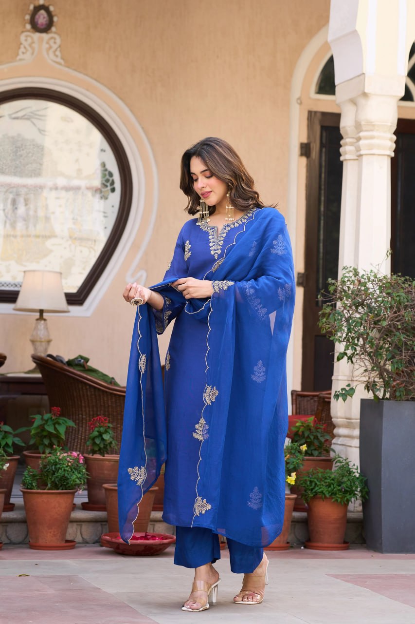 Royal Blue Azure Suit Set