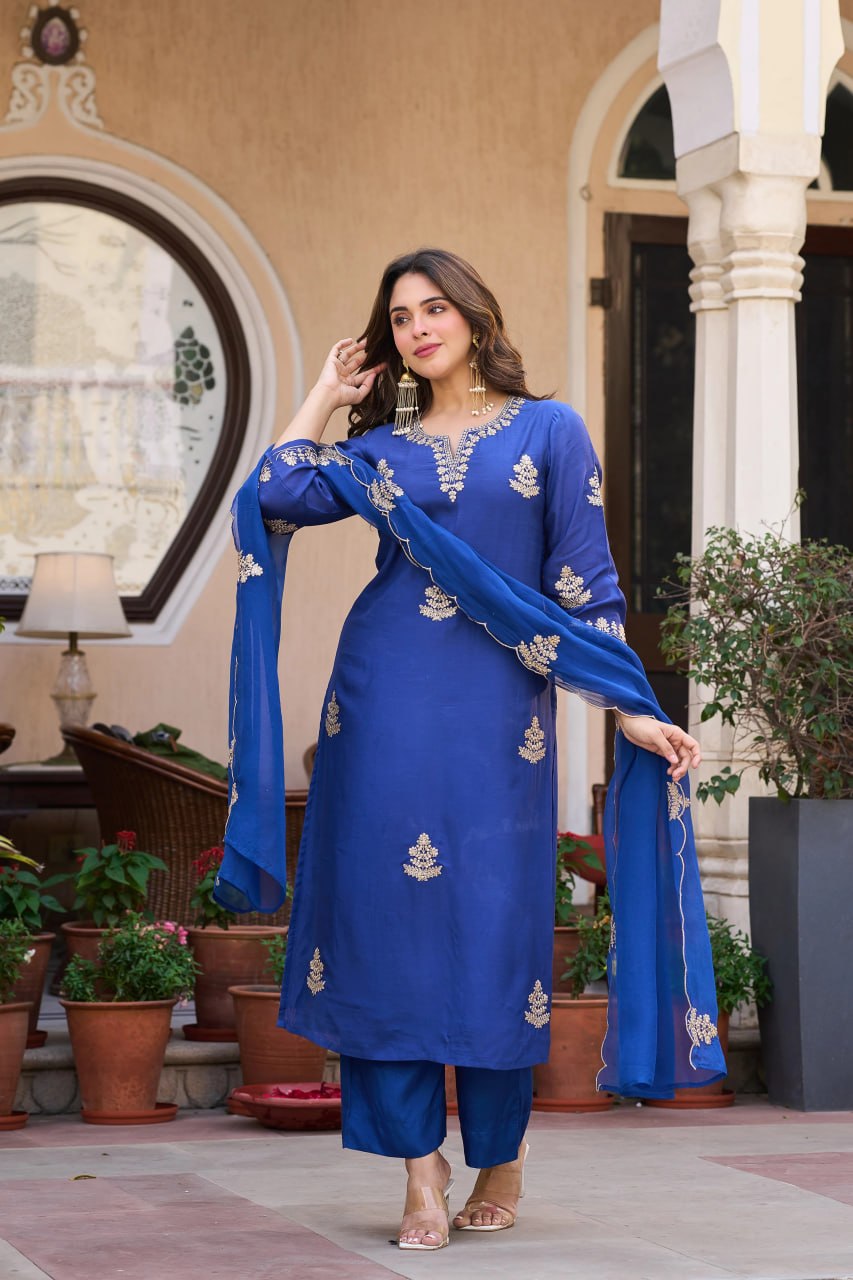 Royal Blue Azure Suit Set