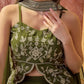 Olive Muse Embroidered Sharara Set