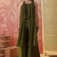 Olive Muse Embroidered Sharara Set