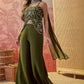 Olive Muse Embroidered Sharara Set
