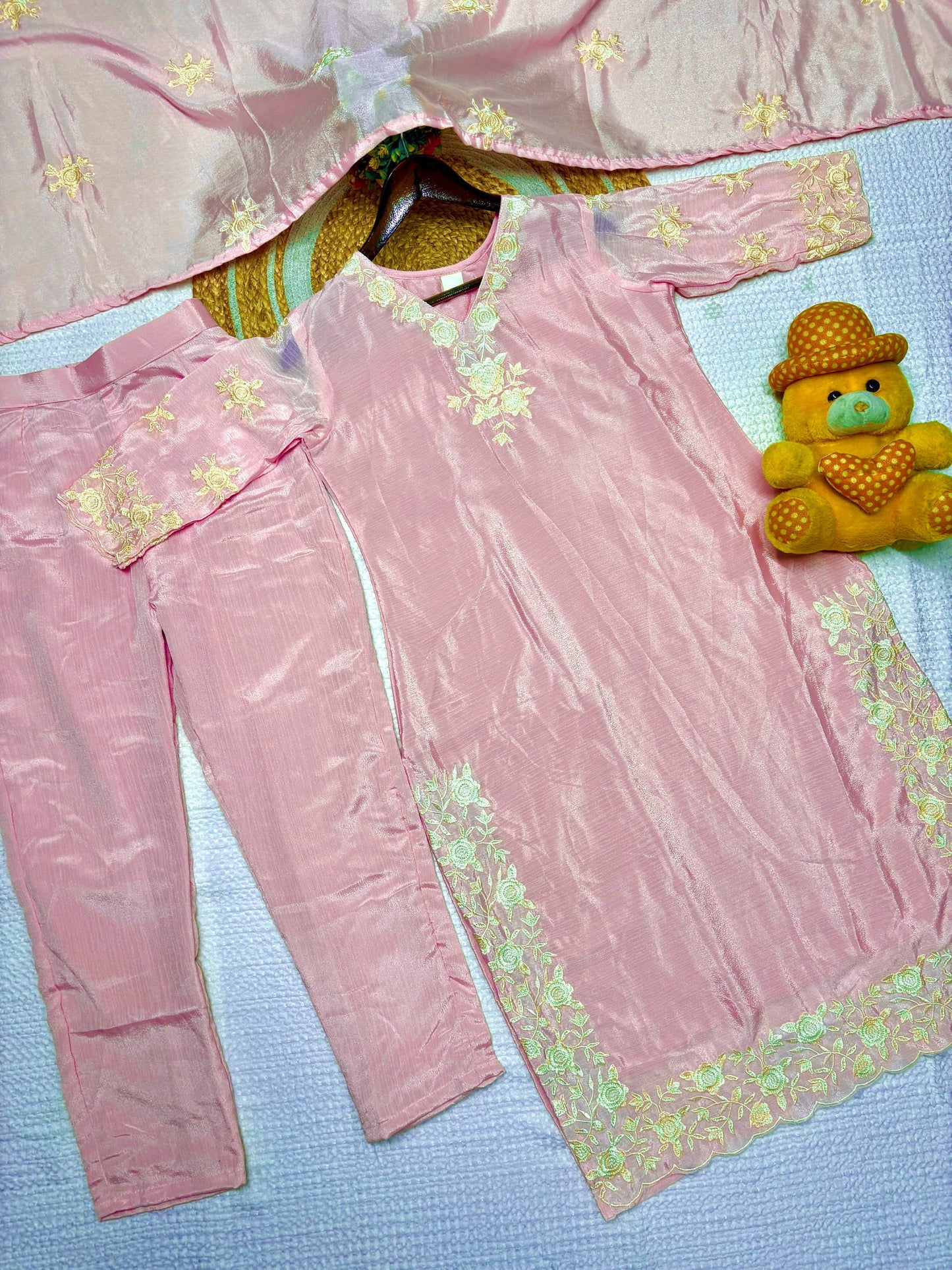 Elara Chinon Suit Set
