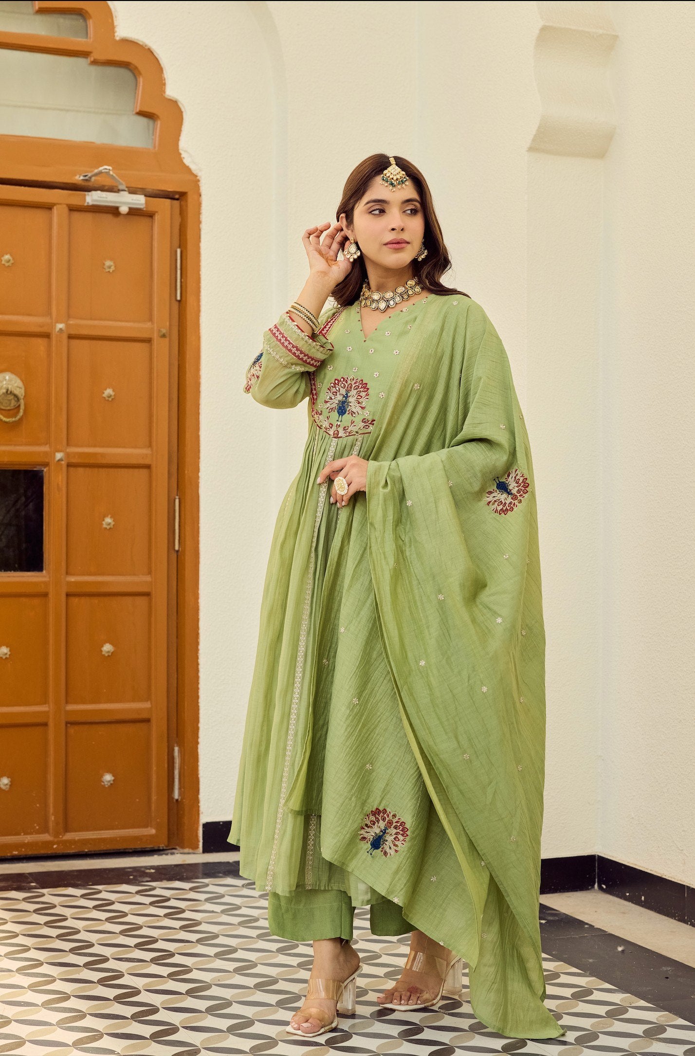 Verde Peacock Suit Set