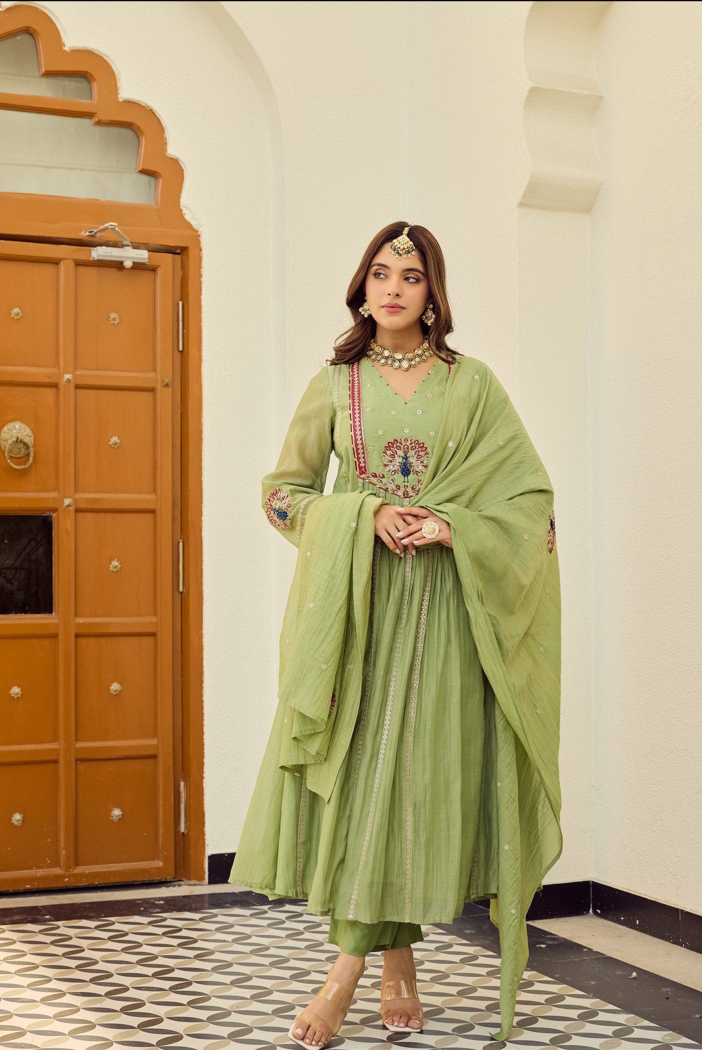 Verde Peacock Suit Set
