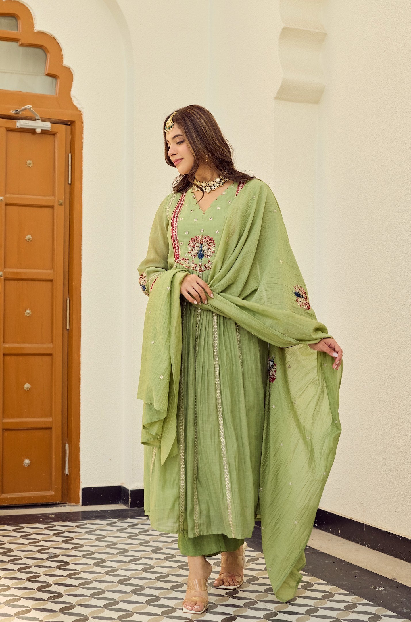 Verde Peacock Suit Set