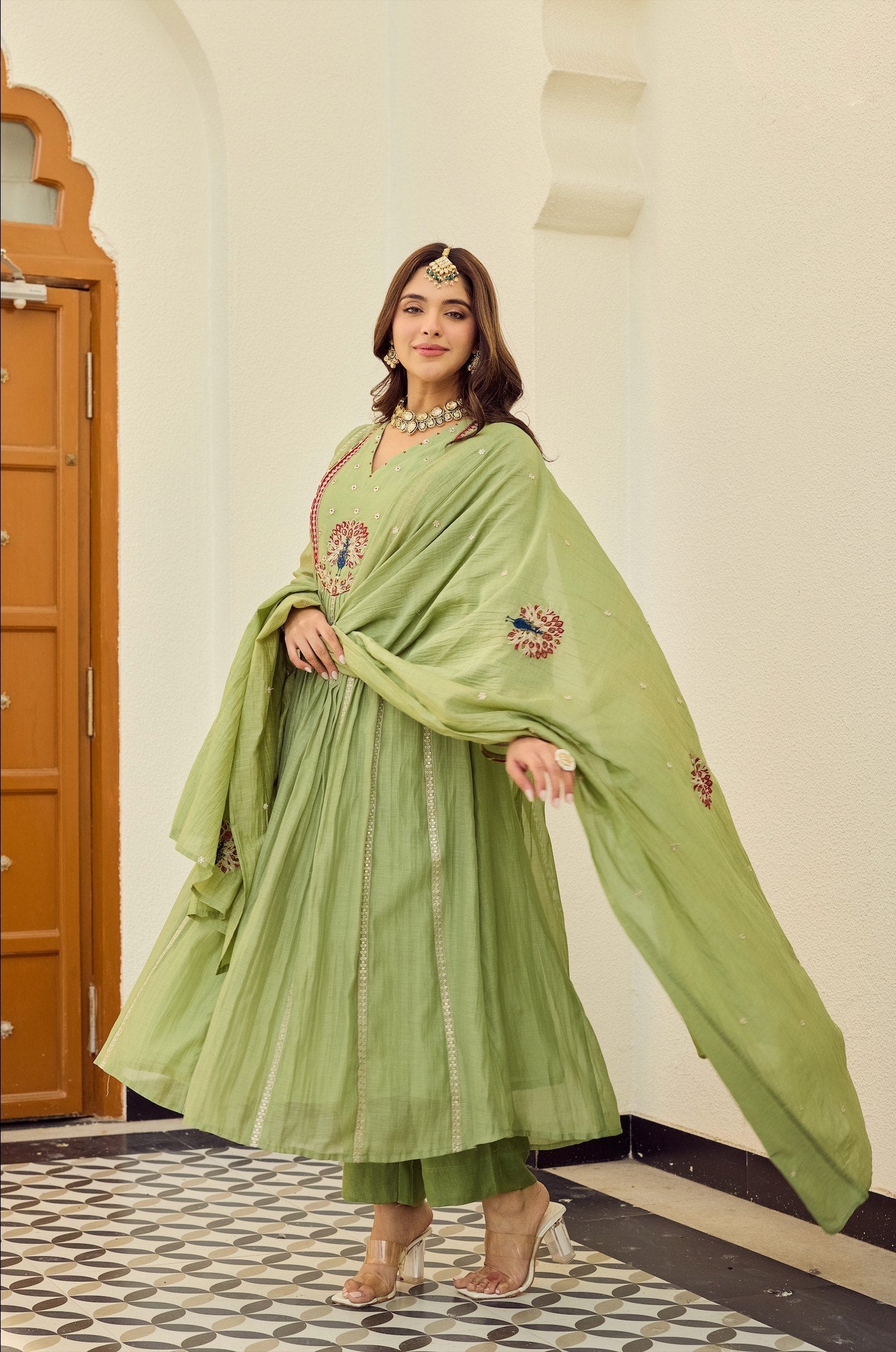 Verde Peacock Suit Set