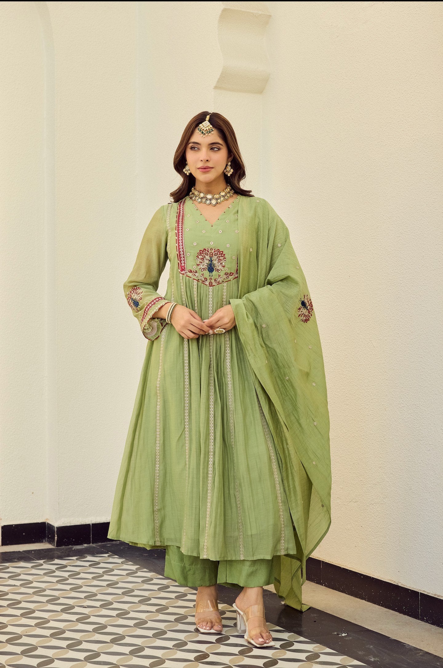 Verde Peacock Suit Set