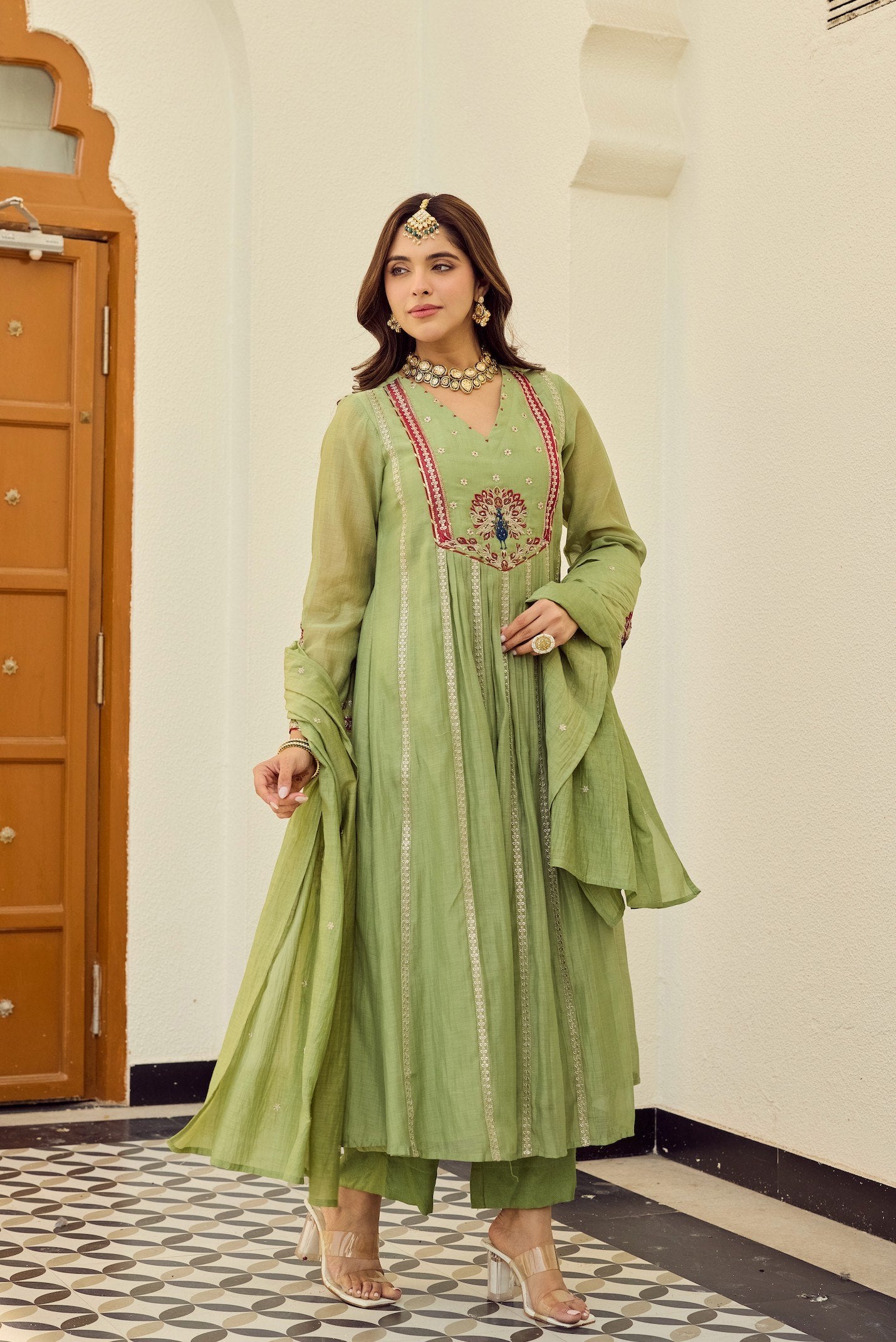 Verde Peacock Suit Set