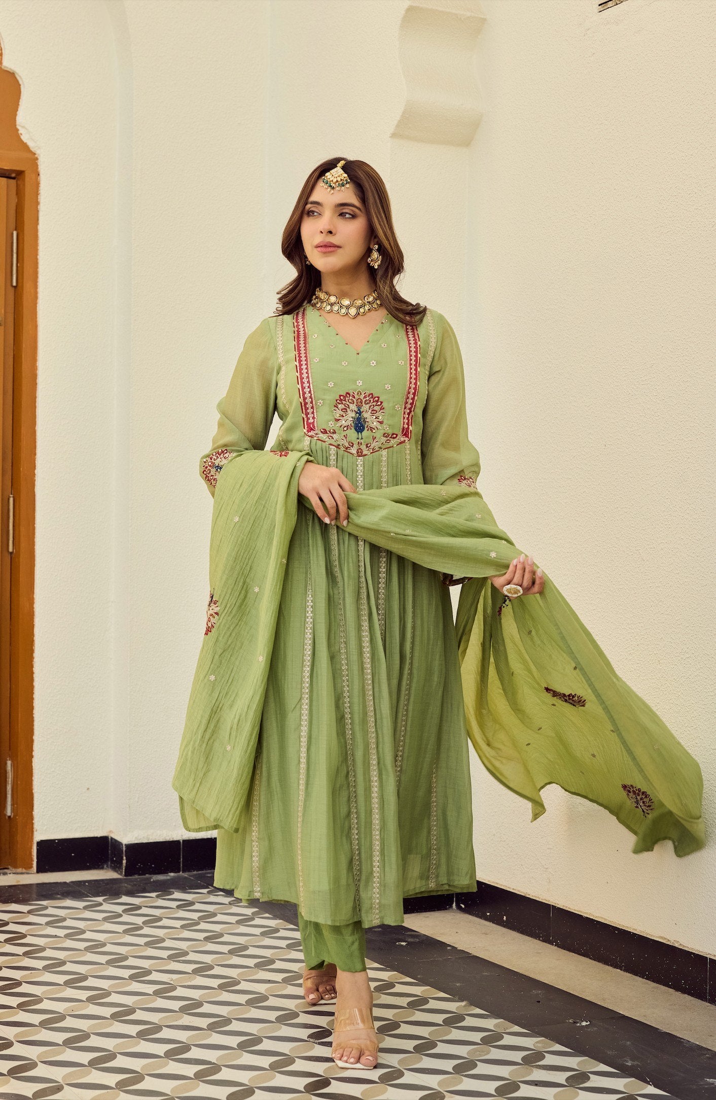 Verde Peacock Suit Set