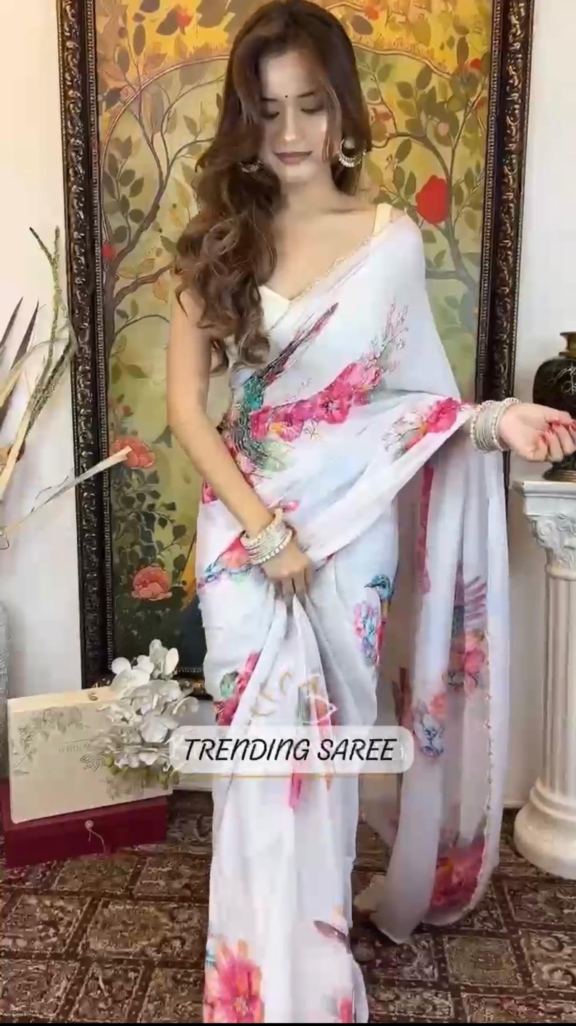 Gulbahar Sparrow Saree