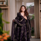 Deep Purple Anarkali Set