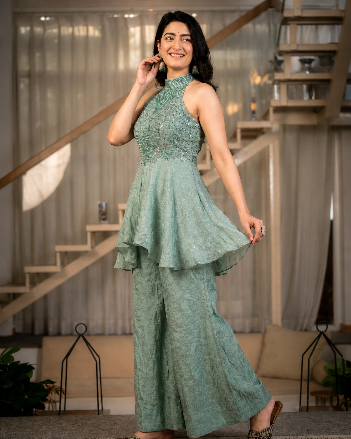 Sage Sparkle Co-ord Set