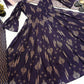 Deep Purple Anarkali Set