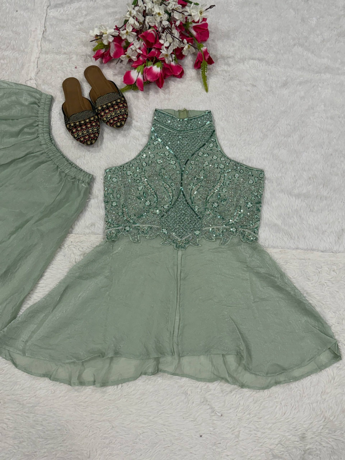 Sage Sparkle Co-ord Set