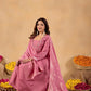 Zariya Blush Cotton Suit Set