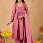 Zariya Blush Cotton Suit Set