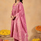 Zariya Blush Cotton Suit Set