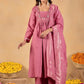 Zariya Blush Cotton Suit Set