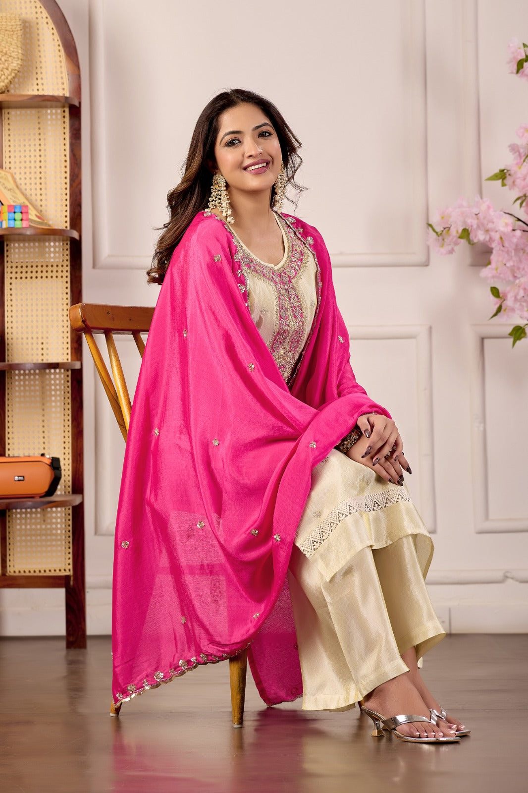 Ivory Rani Grace Suit Set