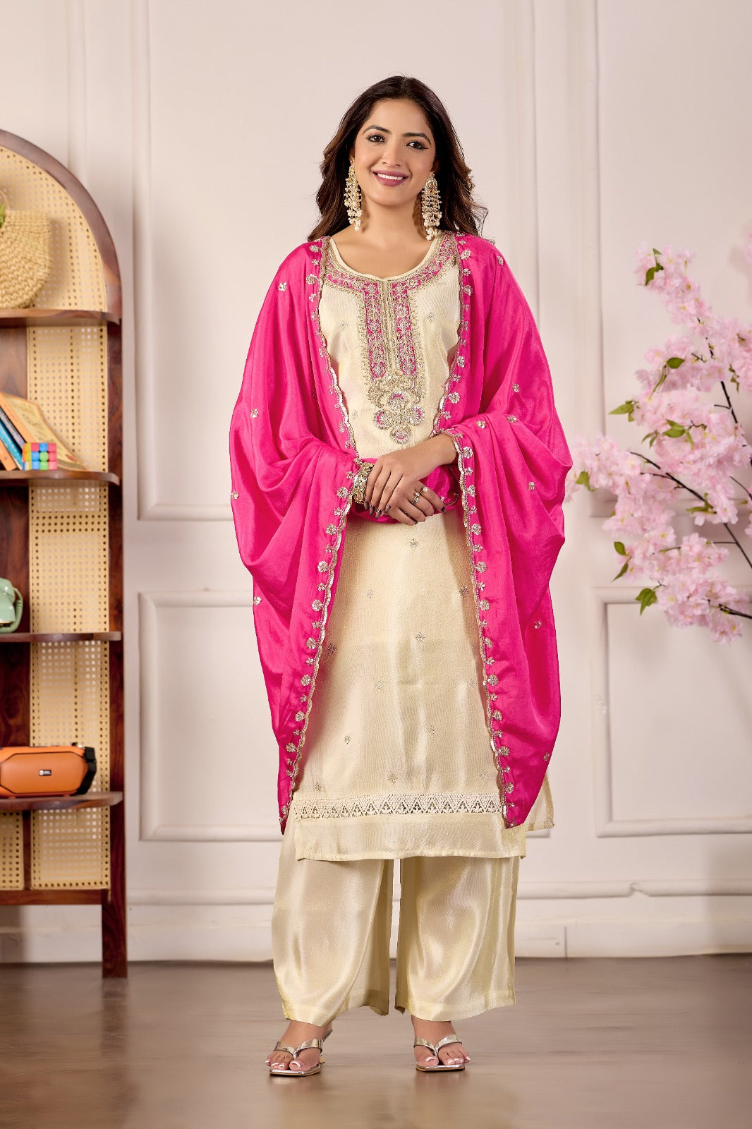 Ivory Rani Grace Suit Set
