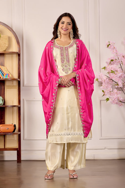 Ivory Rani Grace Suit Set