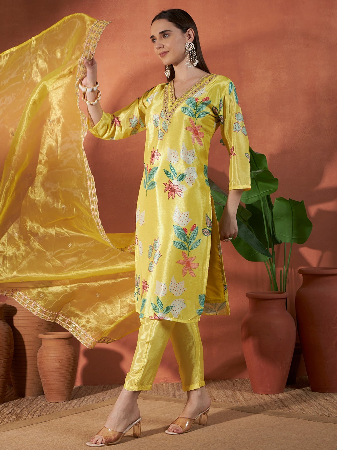 Sunlit Floral Suit Set
