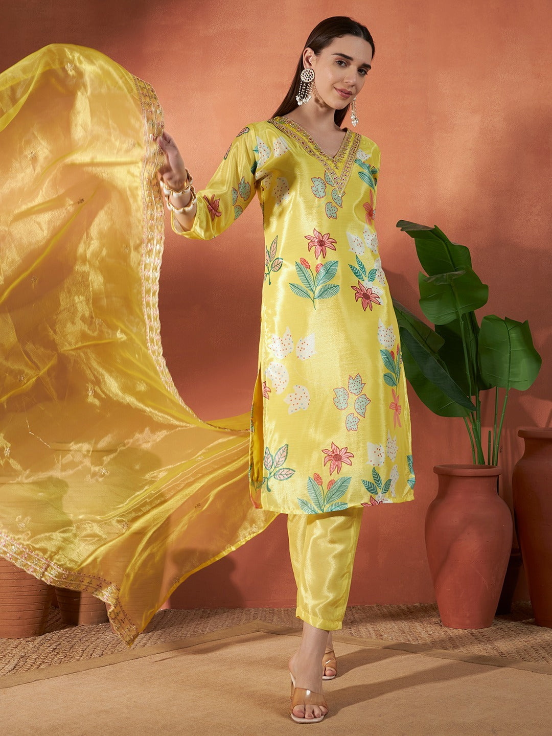 Sunlit Floral Suit Set