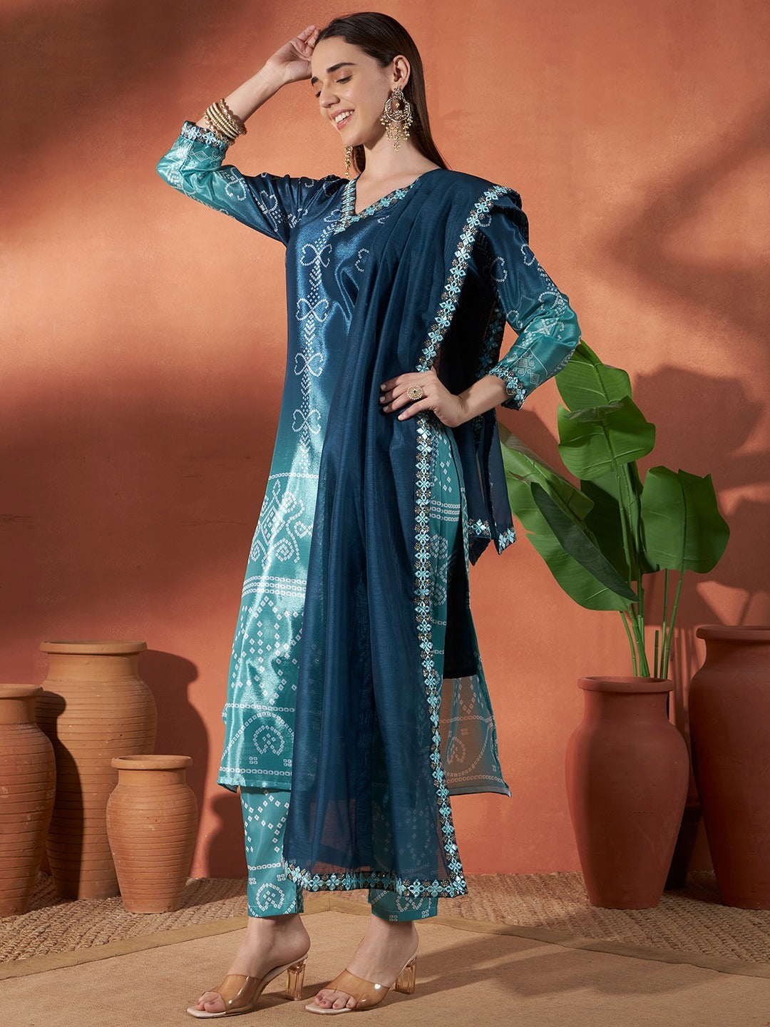 Bandhani Bliss Suit Set