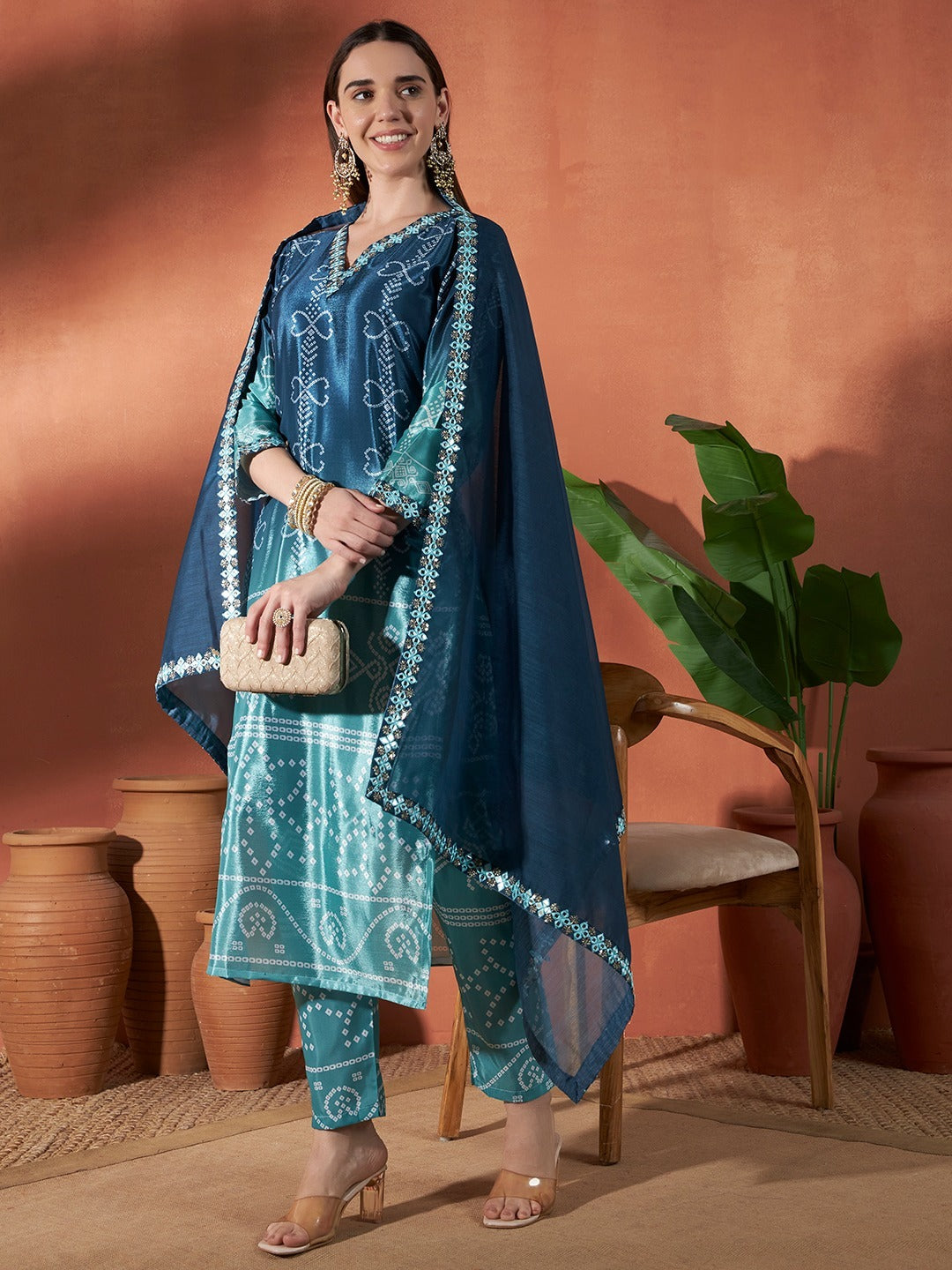 Bandhani Bliss Suit Set