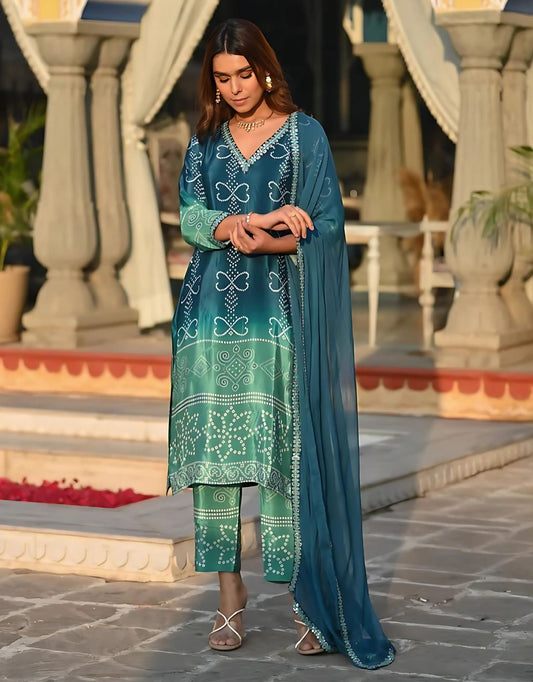 Bandhani Bliss Suit Set