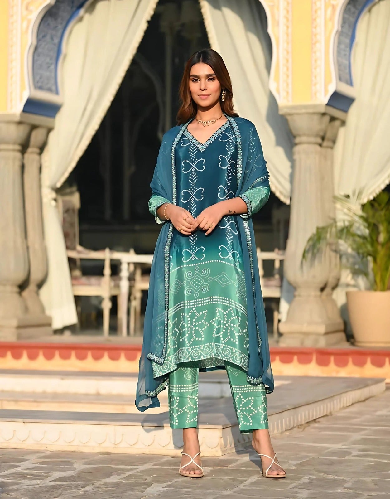 Bandhani Bliss Suit Set