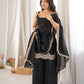 Black Aura Embellished Sharara Set
