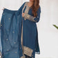 Pure Chinon Embroidery Kurta Set